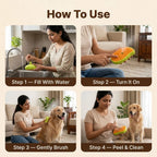 PetSpa™ - Pet Grooming Brush | Steam Spray | | Gentle Massage | Soft Bristles