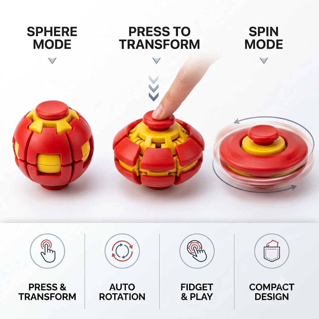 PressPop - Push & Play | 360° Motion | Expandable Ball