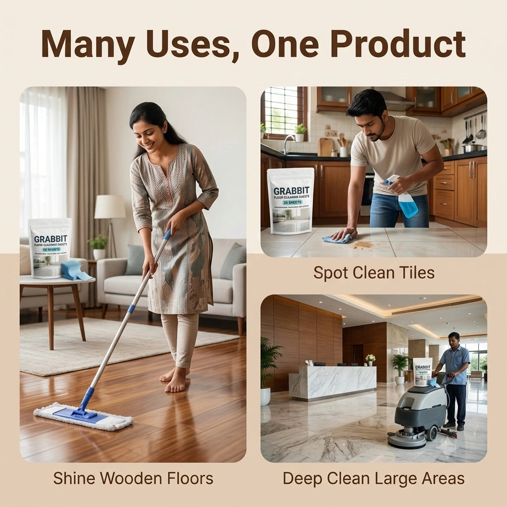 MopEase - Cleaning Sheets | Quick Dissolve | Fresh Finish