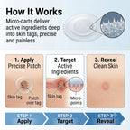 DermaCare - Acne/ Tag/ Mole Eraser | Spot Fixers | Clear Invisible Stickers
