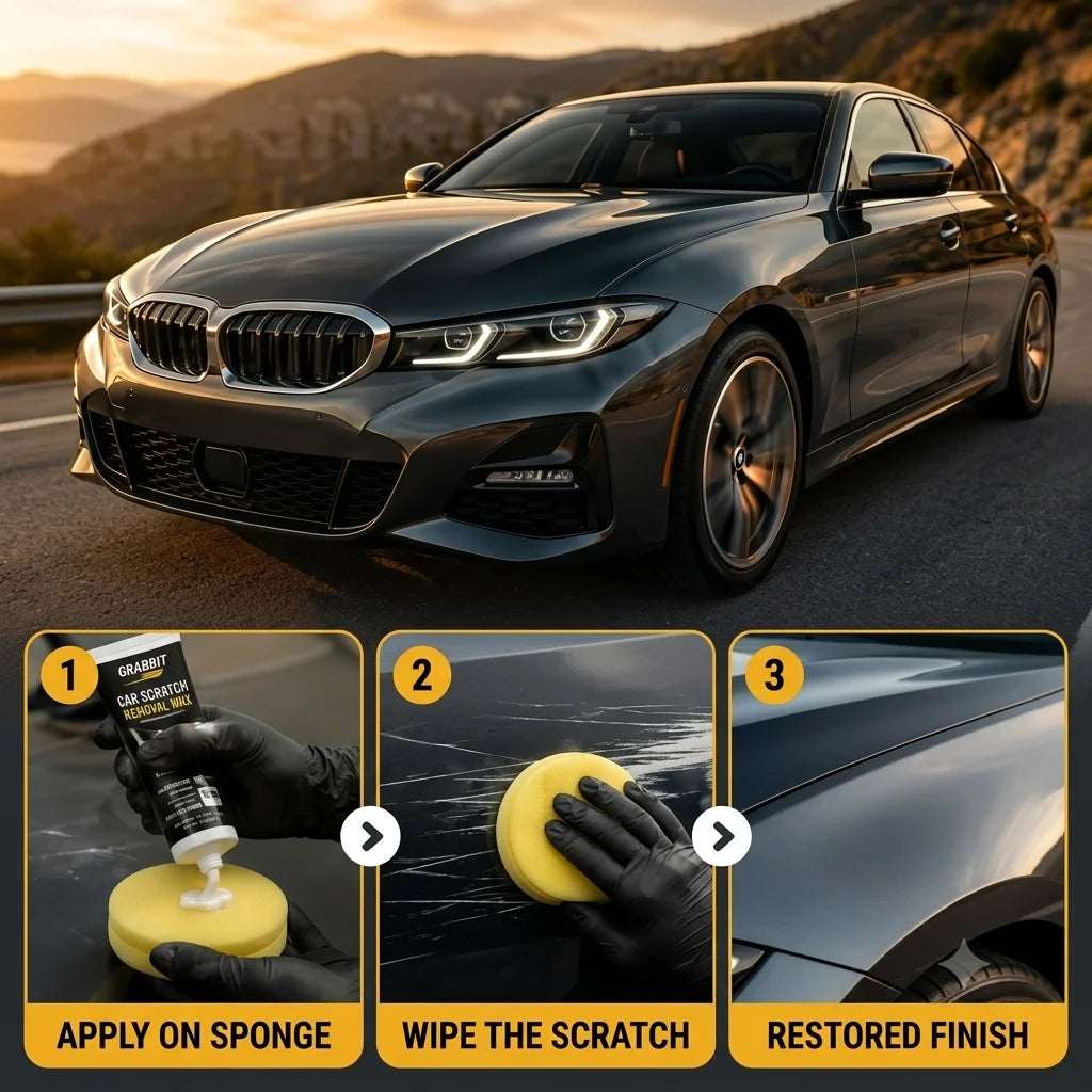 ScratchFix - Car Care Wax | Surface Restore | Gloss Finish  | Sponge Included