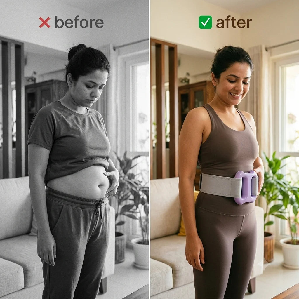 SlimFit™ - Heated Massage Belt | Rechargeable | Adjustable Strap | Multi Mode
