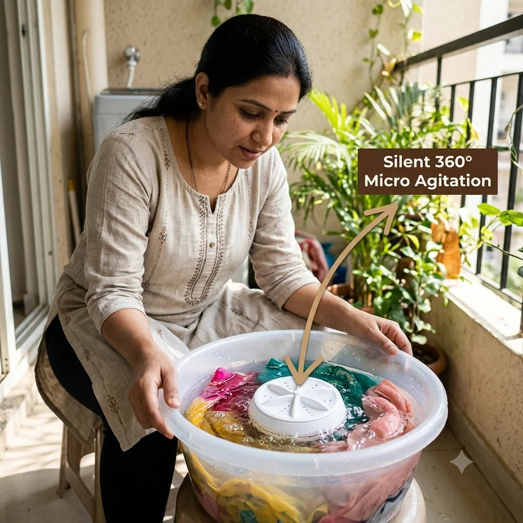 TurboSpin™ - Mini Ultrasonic Washer | 360° Cleaning | Travel-Friendly
