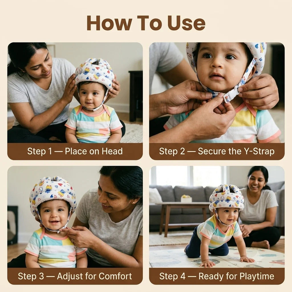 BabyBump™ - Head Protector | Soft Padding  | Adjustable Straps | Lightweight