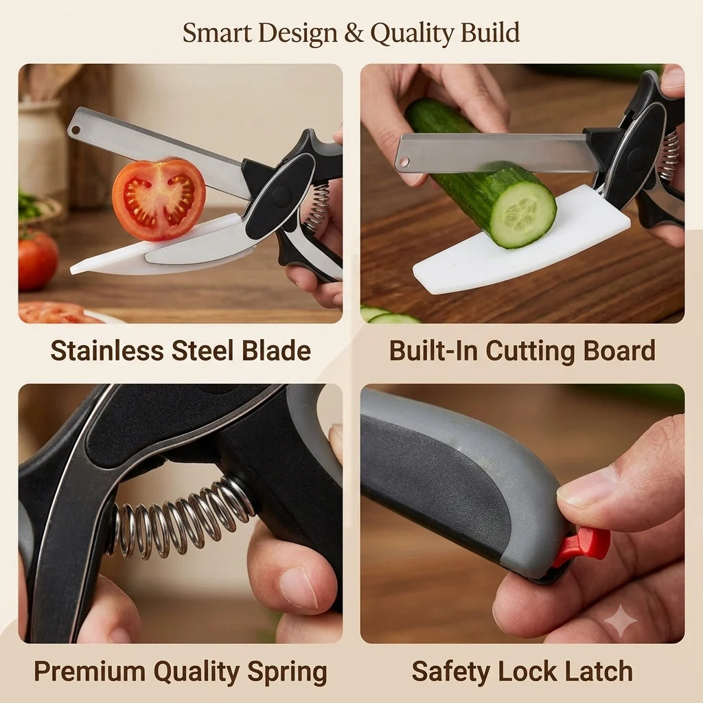 CleverCutter™ - 2-in-1 Chopper | Built-In Board | Easy Grip