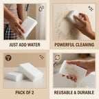 MagicEraser - Water-Activated Cleaning Sponges | Hard Surfaces | Pack of 2