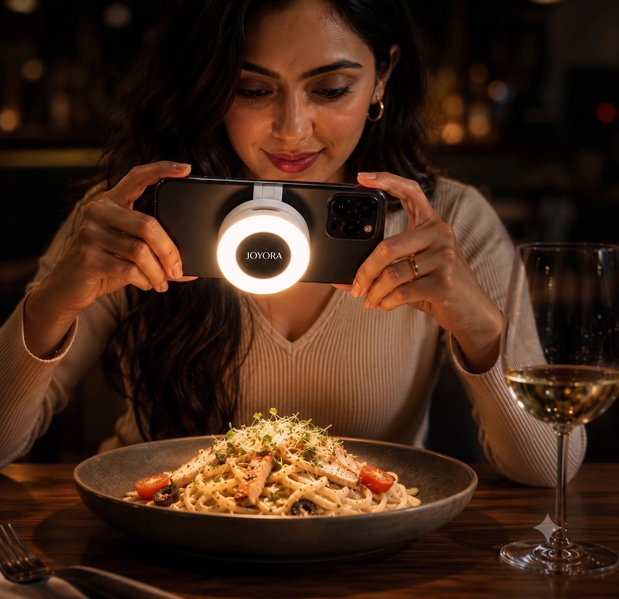 RotateEase™ -Magnetic Selfie LED Light | Built-In Mirror | 3 Light Modes | 360° Rotation