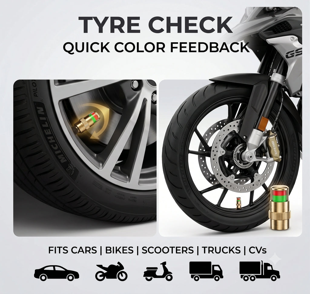 PressureCap — Air Valve Caps | Color Indicator |  Universal Fit