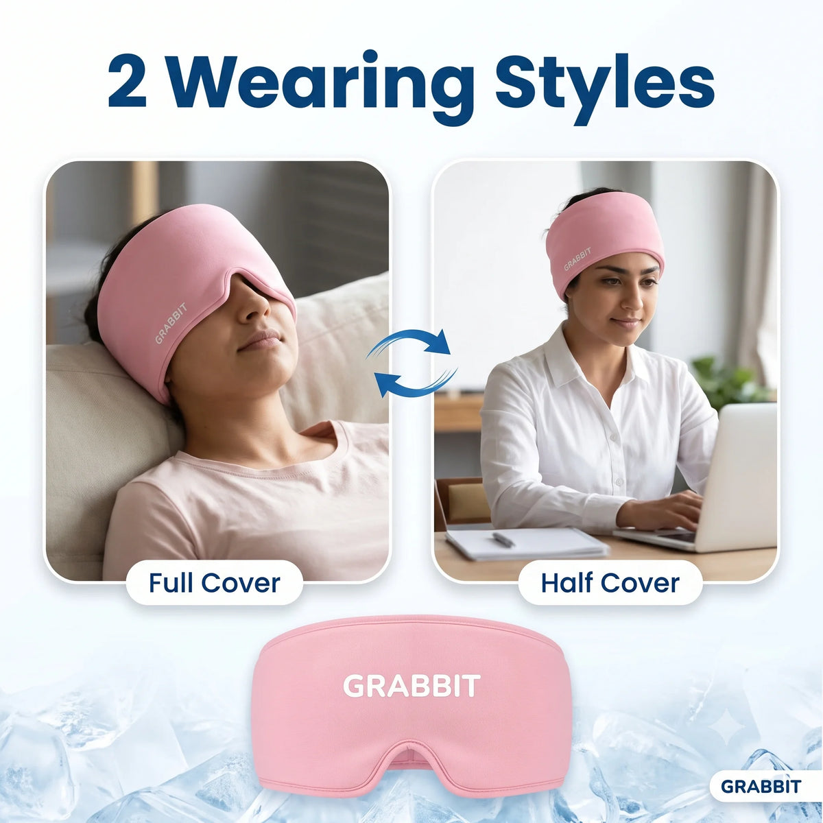 ReliefWrap - Migraine Relief Cap | 360° Gel Coverage | Dual Temperature | Soft Ice-Silk