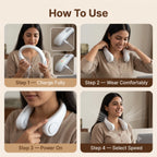 NeckFan - Rechargeable Neck Fan | 360° Airflow | 3 Speeds
