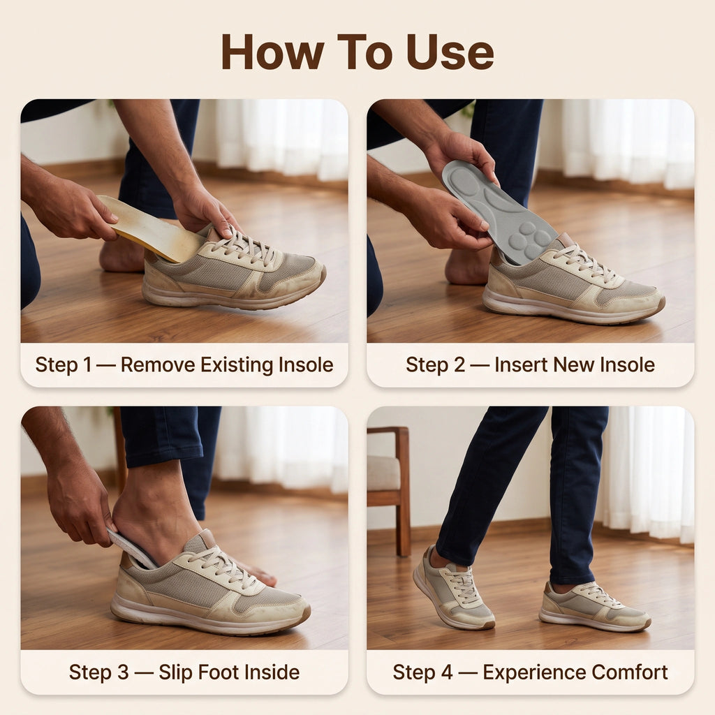 CloudComfort — Shoe Insoles |  Lightweight Memory Foam | Arch Support