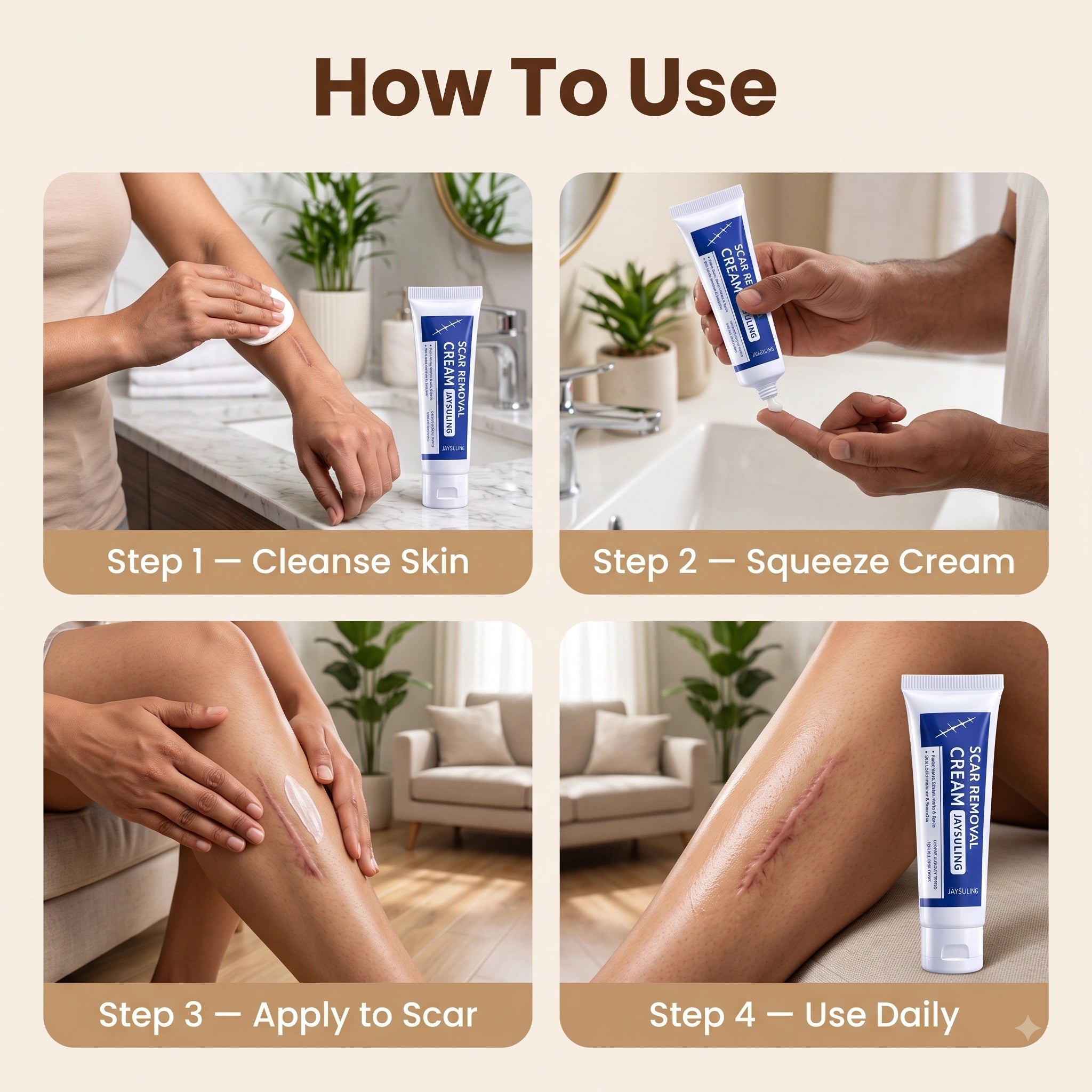 DermaCream — Scar Removal Cream  | Keloid & Stretch Mark Care | Softening & Flattening