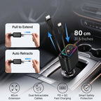 CarChargePro -  4-in-1 Cables | 120W Fast Charger | 180° Rotation