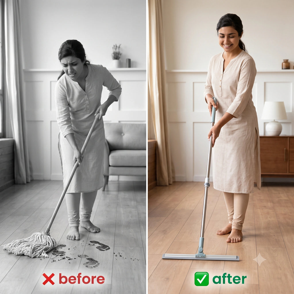 FlexiWipe™ — Multipurpose Wiper | Extendable-Rod | Silicon Blade | 180° Head
