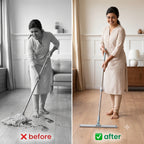 FlexiWipe™ — Multipurpose Wiper | Extendable-Rod | Silicon Blade | 180° Head