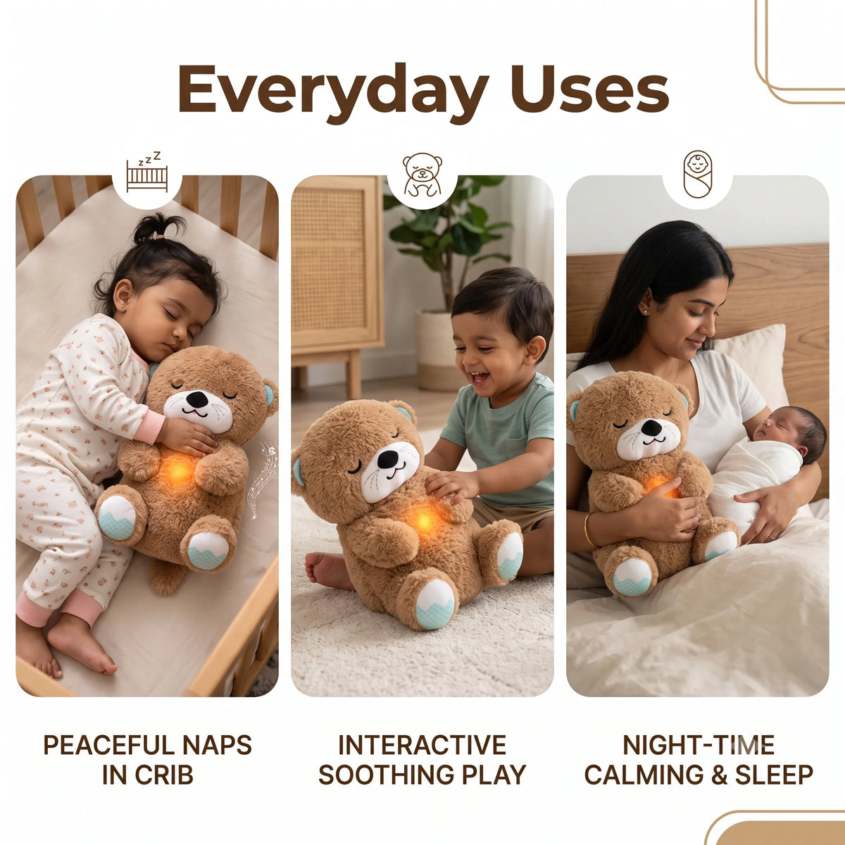 RestBuddy -  Plush Toy | Relaxing Rhythm | Breathing Motion | Warm Light