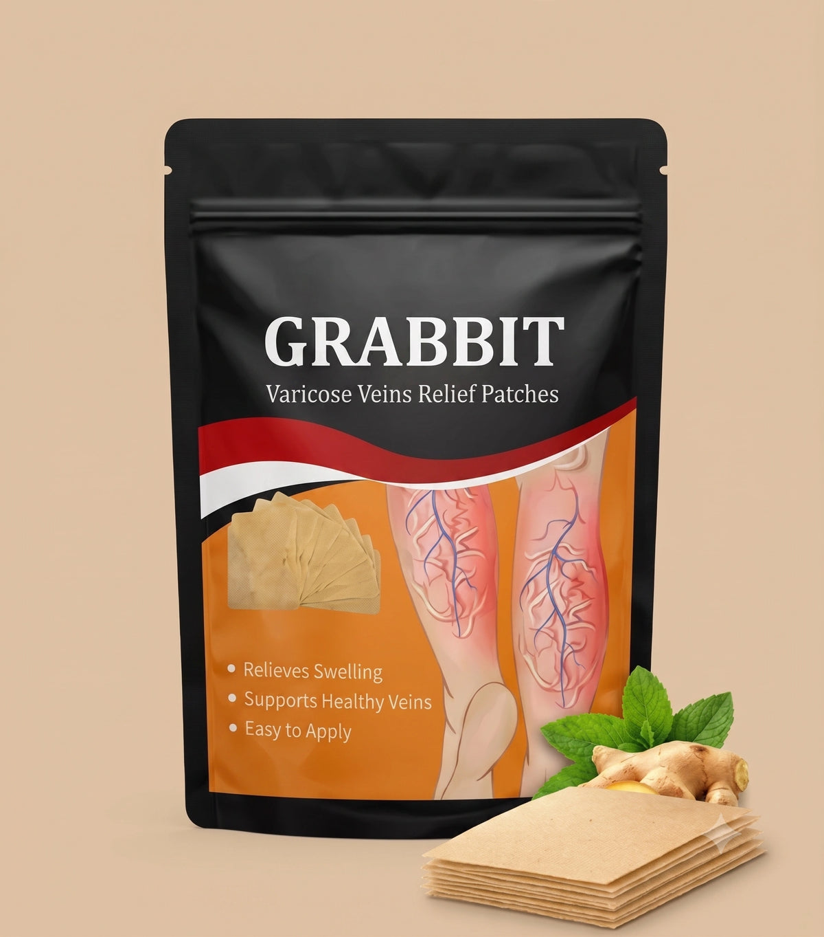 VeinEase — Varicose Veins Patches | Herbal Formula | Targeted Support