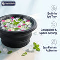 FacePlunge™ - Facial Ice Bath Bowl | Built-In Ice Cube |  Flexible Silicone