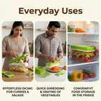SmartChop -  15-in-1 Vegetable Chopper | Steel Blades | Catch Container