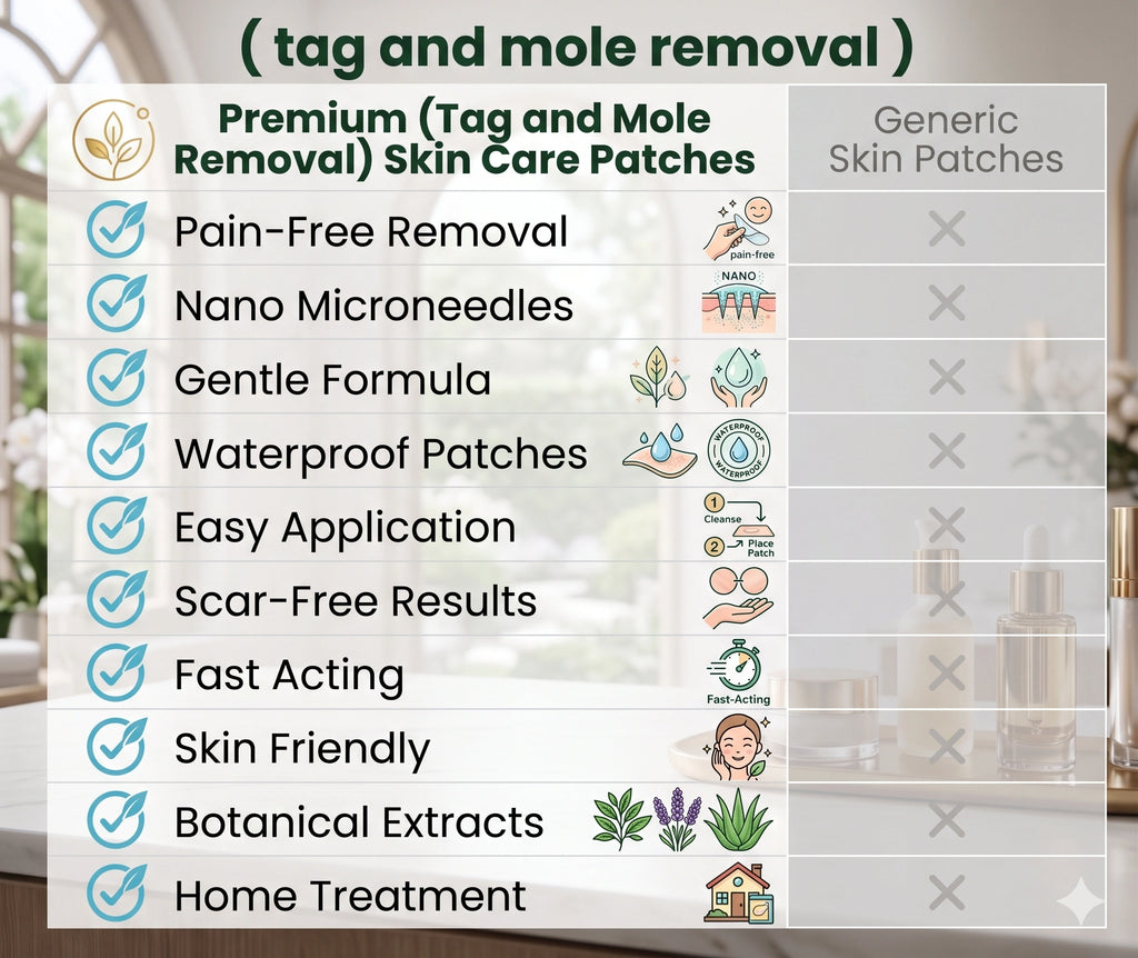 DermaCare - Acne/ Tag/ Mole Eraser | Spot Fixers | Clear Invisible Stickers