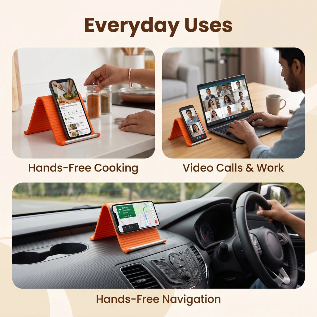 FlexiStand — Flexible Phone Stand | Multi-Angle Adjustable | Portable Design