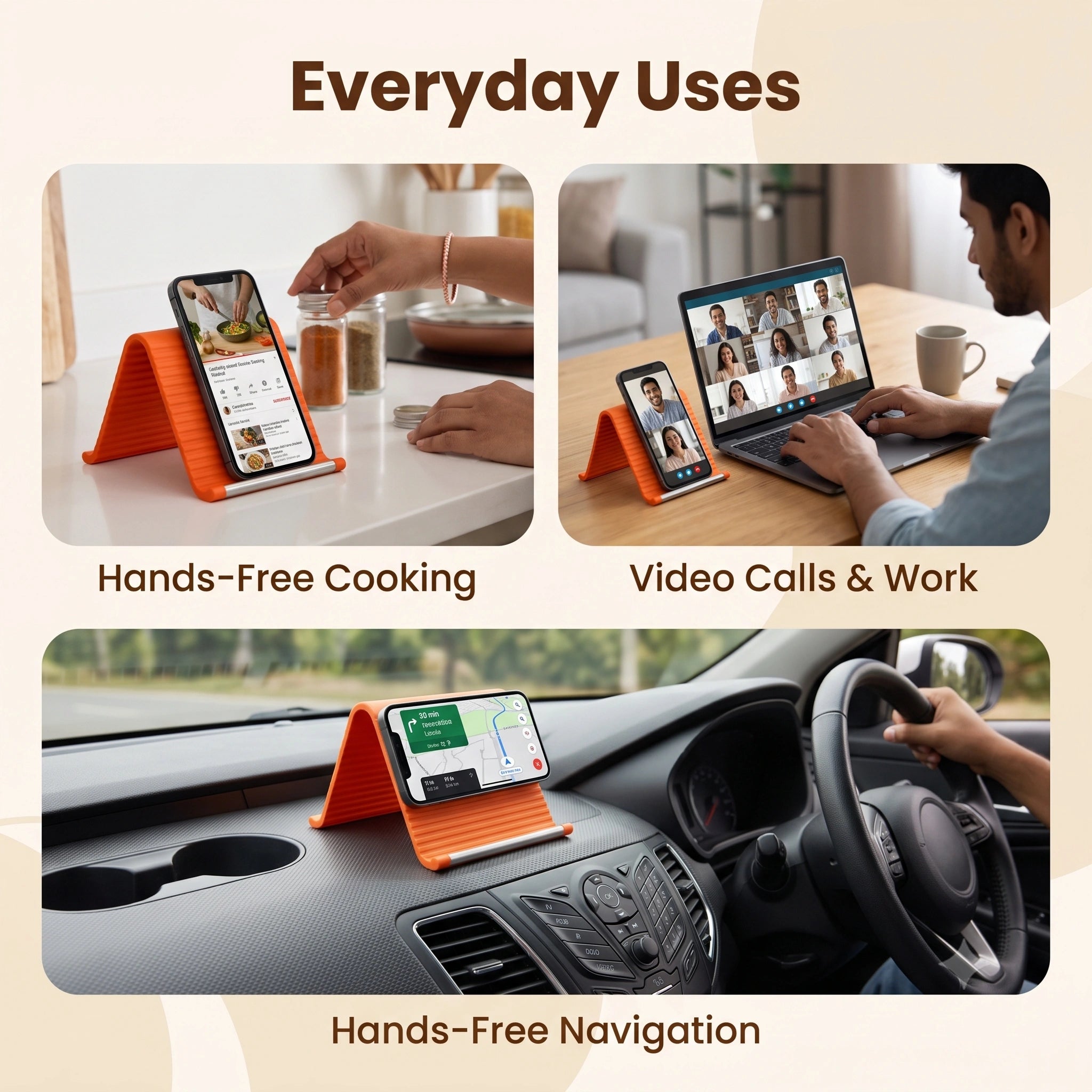 FlexiStand — Flexible Phone Stand | Multi-Angle Adjustable | Portable Design