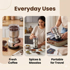 BlendPro -  Compact Electric Grinder | Coffee, Chutney & Spices | Easy Storage