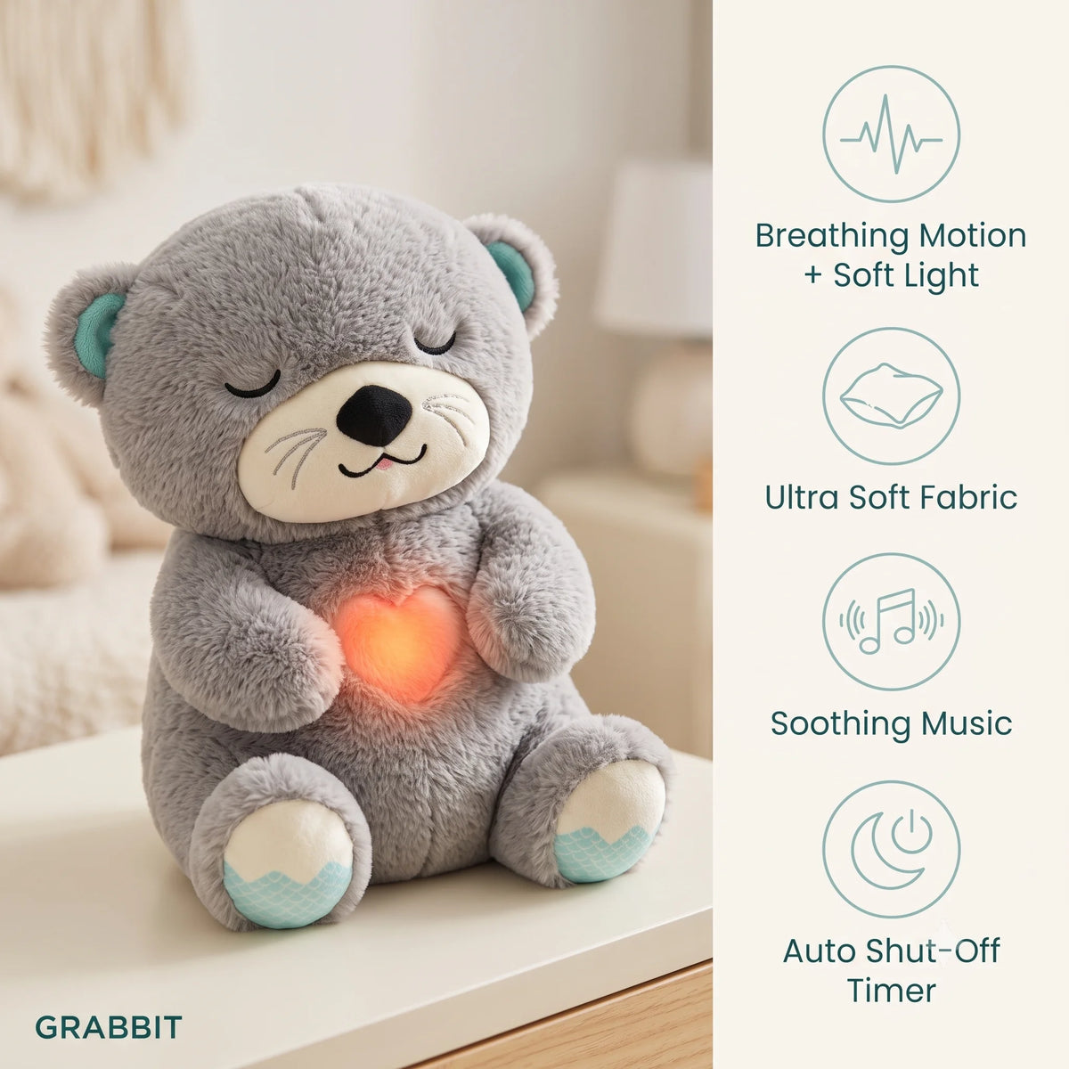 RestBuddy -  Plush Toy | Relaxing Rhythm | Breathing Motion | Warm Light