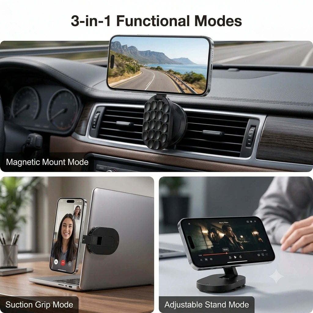 MagMount - Rotatable Phone Holder | Magnetic Attachment | Flexible | 360° Rotation