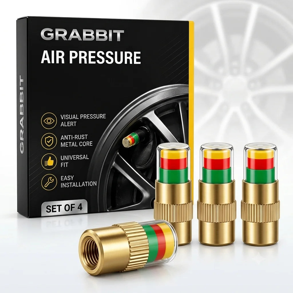 PressureGuard — Air Valve Caps | Color Indicator | Universal Fit