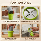 NutGrind™ - Nut & Chocolate Slicer | Manual Push | Steel Blades