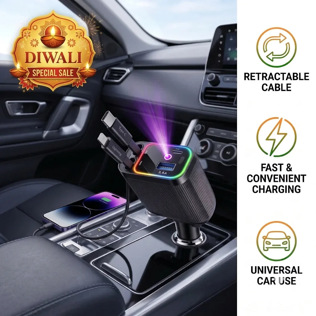 CarChargePro™ – 4-in-1 Fast Car Charger