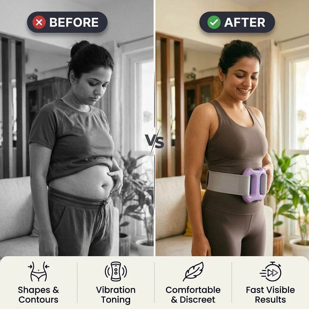 SlimFit™ - Heated Massage Belt | Rechargeable | Adjustable Strap | Multi Mode
