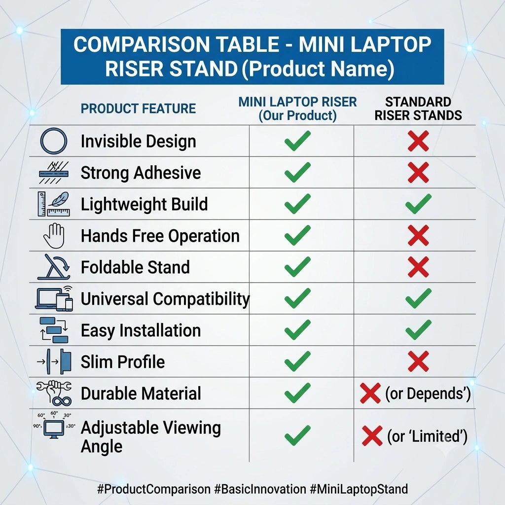 DeskLift - Mini Laptop Stand | Compact | Proved Ventilation