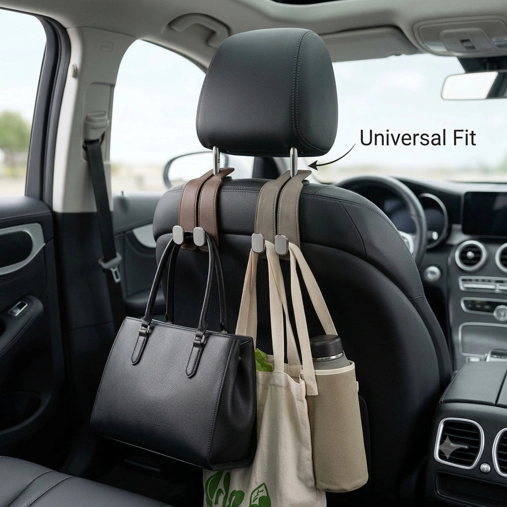 BagBuddy - Car Headrest Bag Holder | Secure Hanging | Easy Organisation | Premium