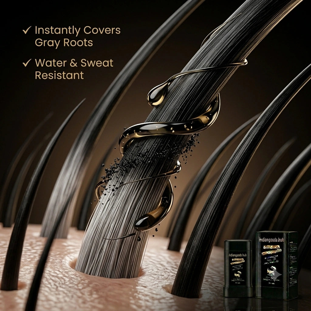 RootRescue - Instant Hair Filler | 2-in-1 Touch-up Comb | Emergency Hair Dye | Weatherproof