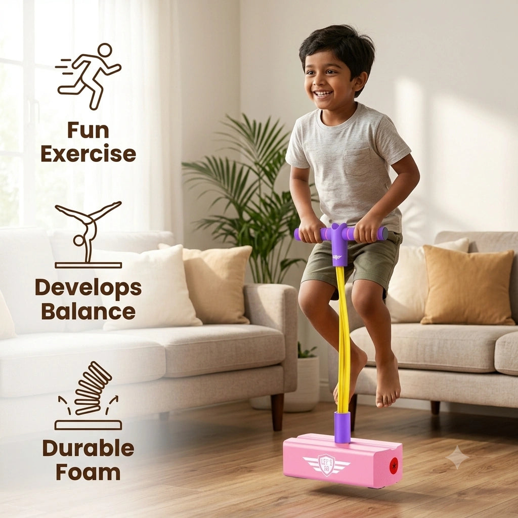 BounceMate - Kids Hopper Toy | Built-In Squeaker | Fun Physical Active Play | Indoor & Outdoor