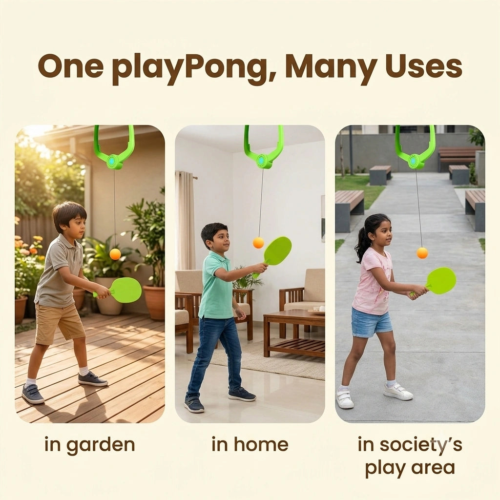 SoloPong - Rebound Table Tennis Trainer | Solo Practice | Hand-Eye Coordination | Portable