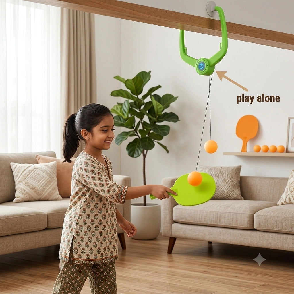 SoloPong - Rebound Table Tennis Trainer | Solo Practice | Hand-Eye Coordination | Portable