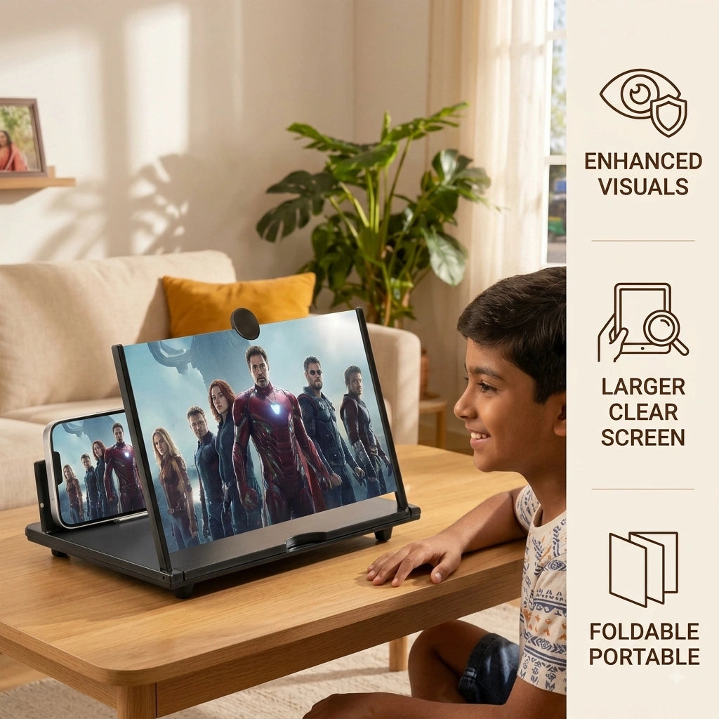 MaxVision— Mobile Magnifier | Cinema-Like Display| Adjustable Angle |Travel Friendly