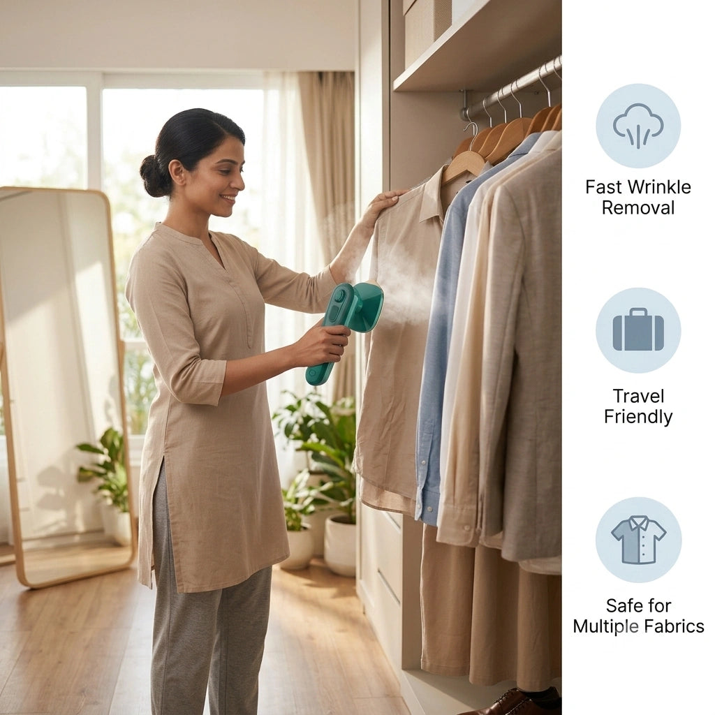 PressPro™ - Handheld Steam Iron | Garment Steamer | 30-Sec Wrinkle-Free