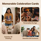MelodyPop - 3D Birthday Card | Blowable LED Candle | Celebration Tune
