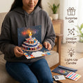 MelodyPop - 3D Birthday Card | Blowable LED Candle | Celebration Tune