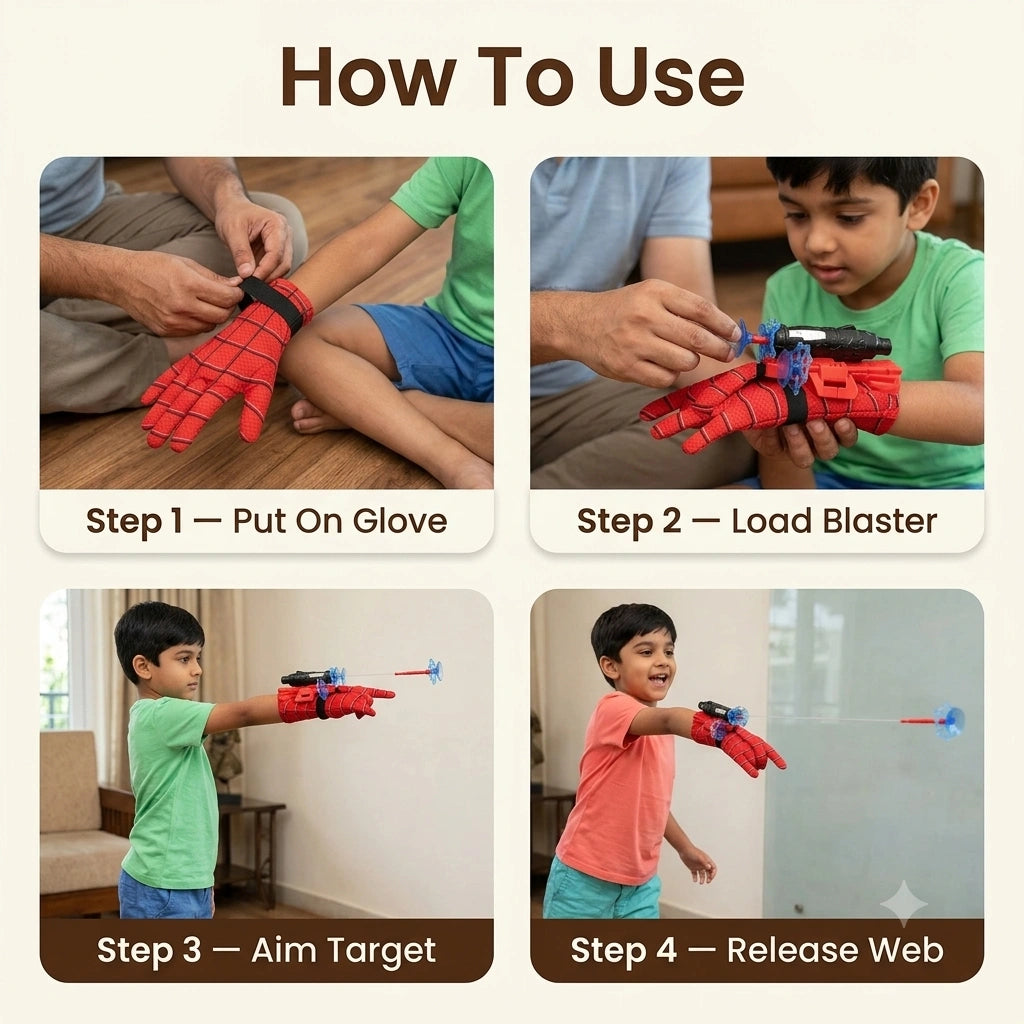 Spidey- Web Shooter | Suction Darts |  Superhero Adventures.