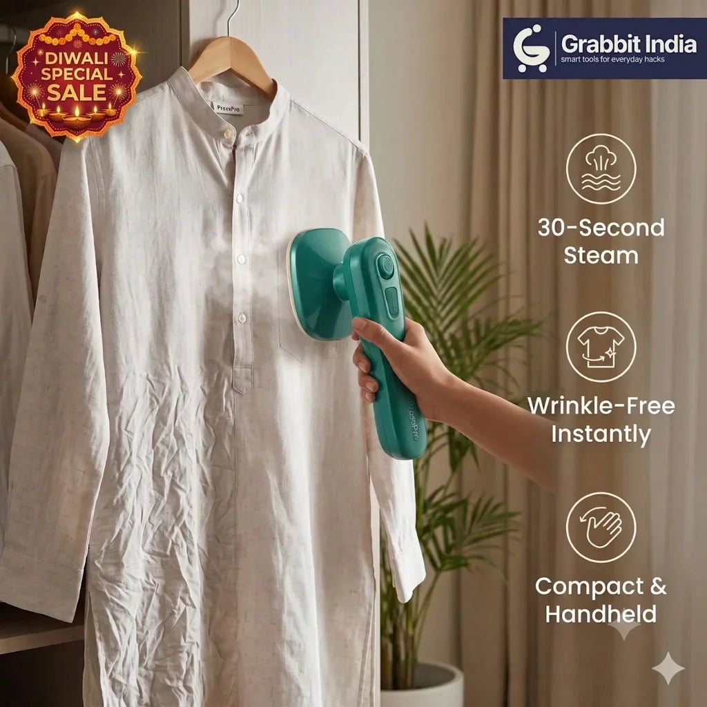 PressPro™ - Handheld Steam Iron | Garment Steamer | 30-Sec Wrinkle-Free