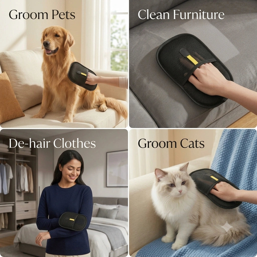 FurrGlove - Pet Hair Remover | Washable | Multi-Surface Cleaning