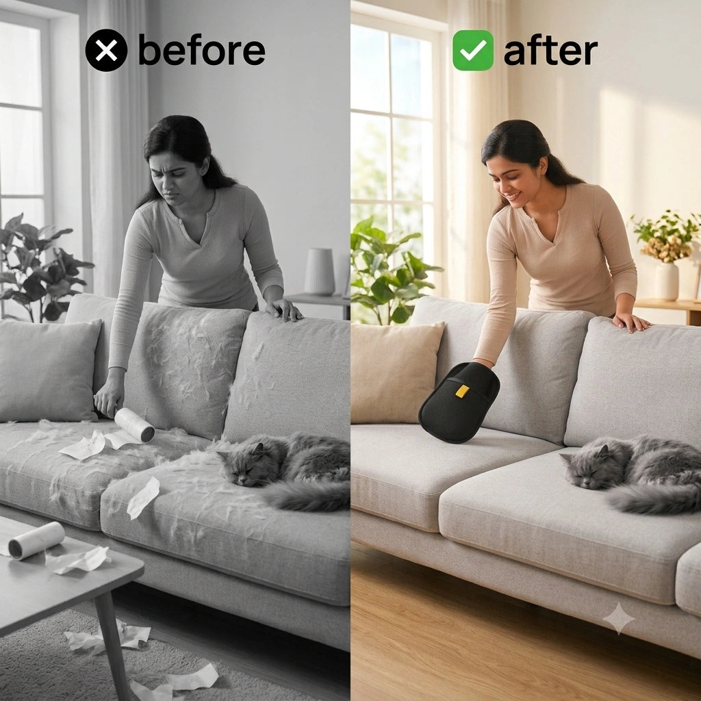 FurrGlove - Pet Hair Remover | Washable | Multi-Surface Cleaning