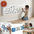 DoodleRoll™ -  Coloring Paper | 300 cm Canvas | Pre-Printed Designs | Easy Coloring