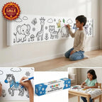 DoodleRoll™ -  Coloring Paper | 300 cm Canvas | Pre-Printed Designs | Easy Coloring