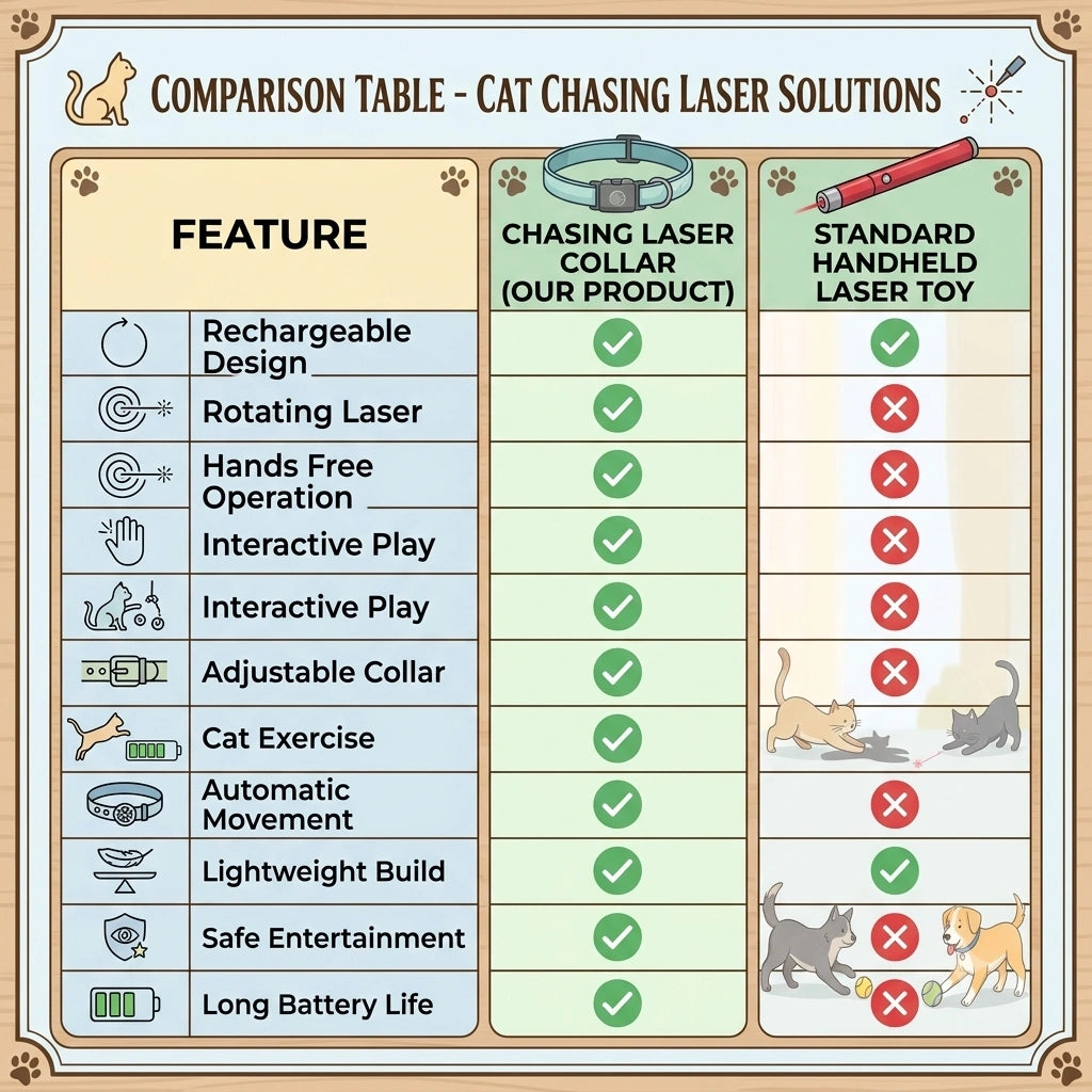LaserChase - Interactive Cat Laser Collar | Active Indoor Play | Hands-Free